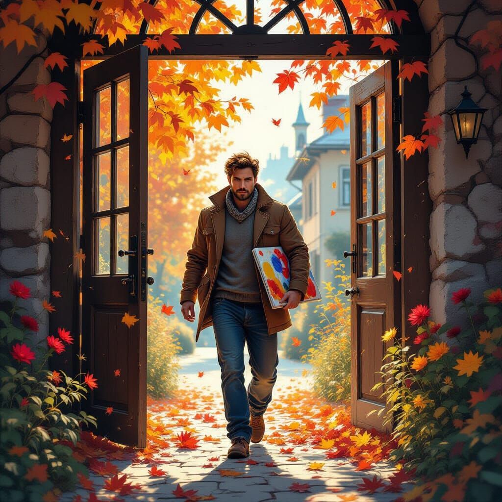 Autumn Arrival: A Vibrant Impressionistic Scene