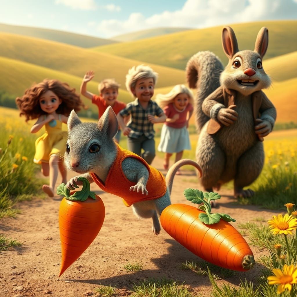 A Hyperrealistic Chase for a Carrot