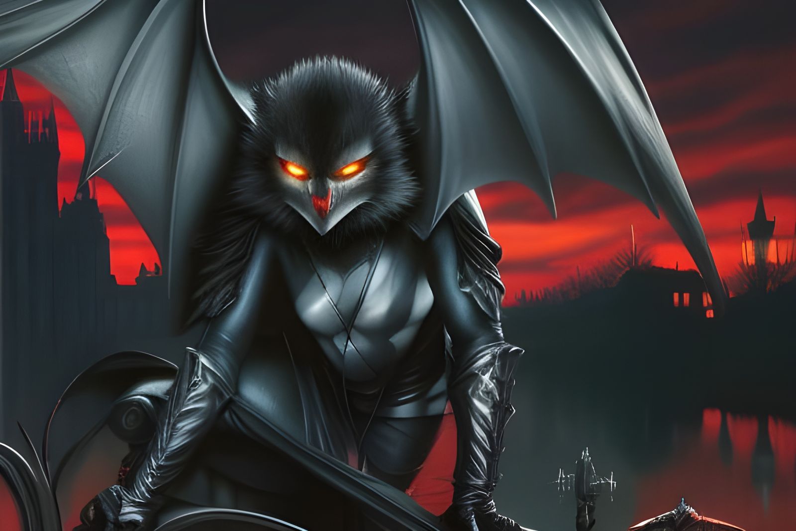 Vampire on a rooftop I