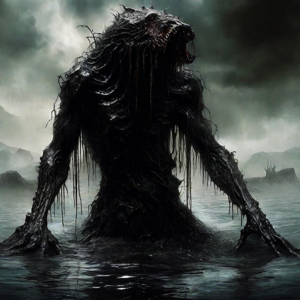 Surreal Creature Emerges from Primordial Ooze