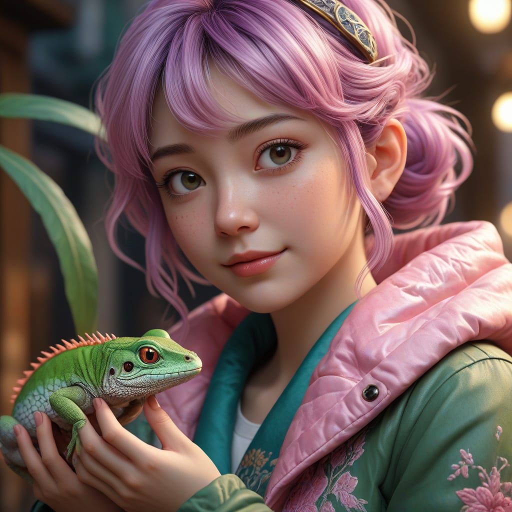 Enchanted Moment of Adoration