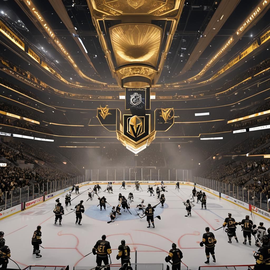 Vegas Golden Knights as Anime Concept Art