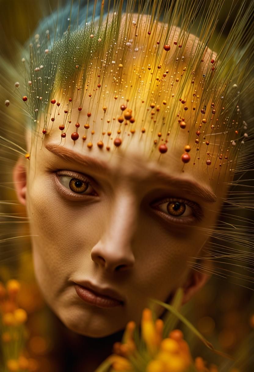 Magical Biological Scene with 3D Particle System