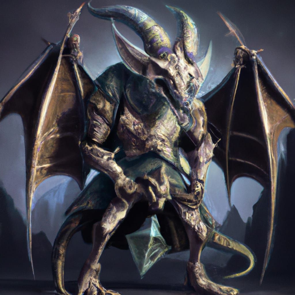 Hyperrealistic Necronomicon Cacodemon: Surreal Horror Painti...