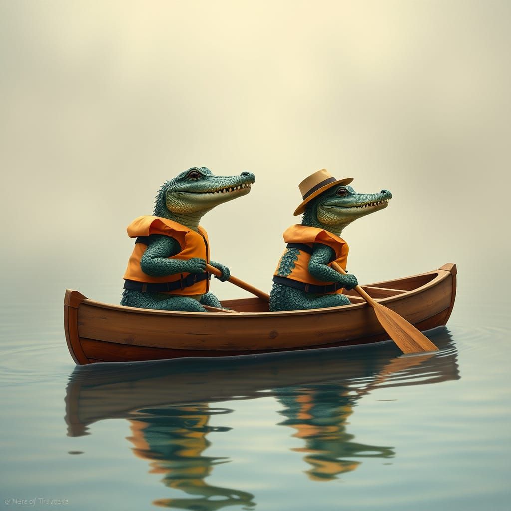 Alligators in a Canoe: Abstract Expressionist Adventure