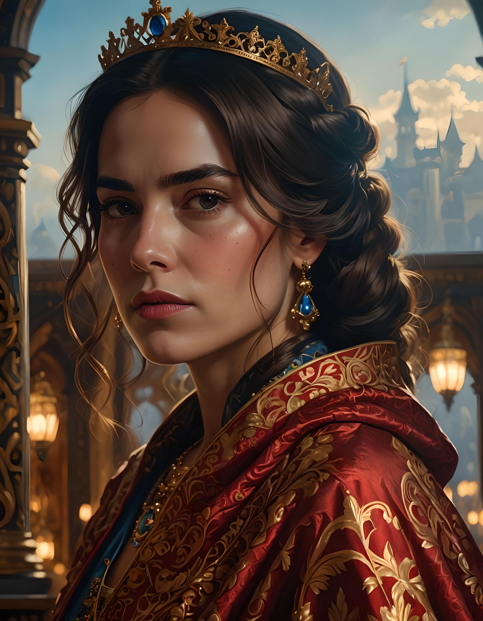 Stunning Portrait of a Spanish Queen