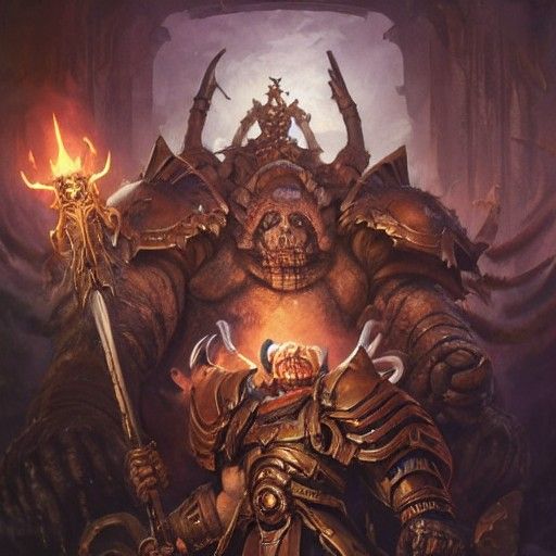 Mortarion Primarch Death Guard: Hyperrealistic Digital Art