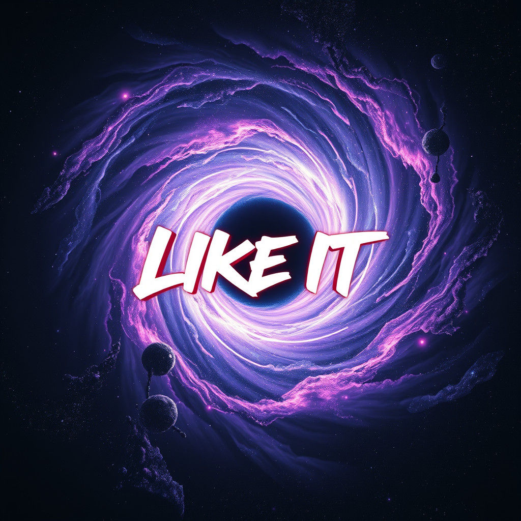 Cosmic Black Hole Vortex with Graffiti in Space