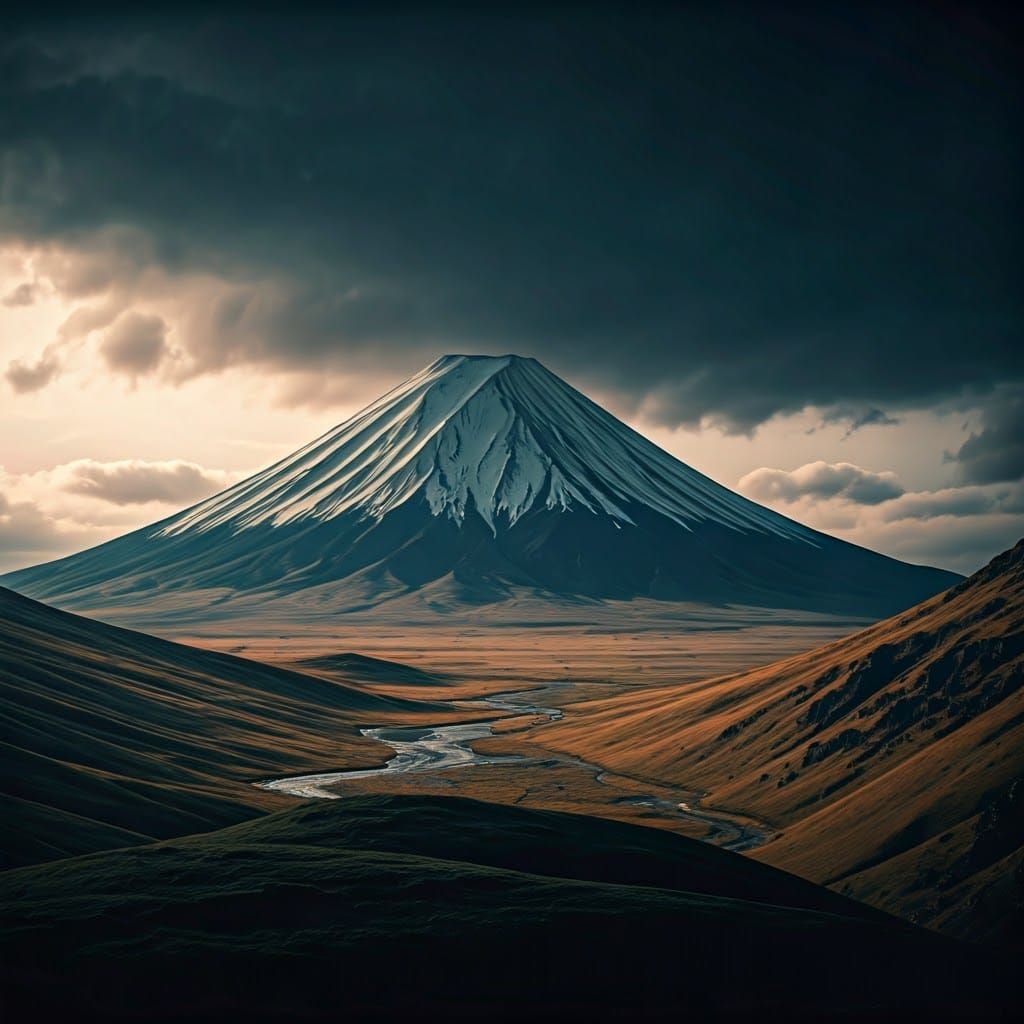 Majestic Landscape Film Still in Cinematic Style