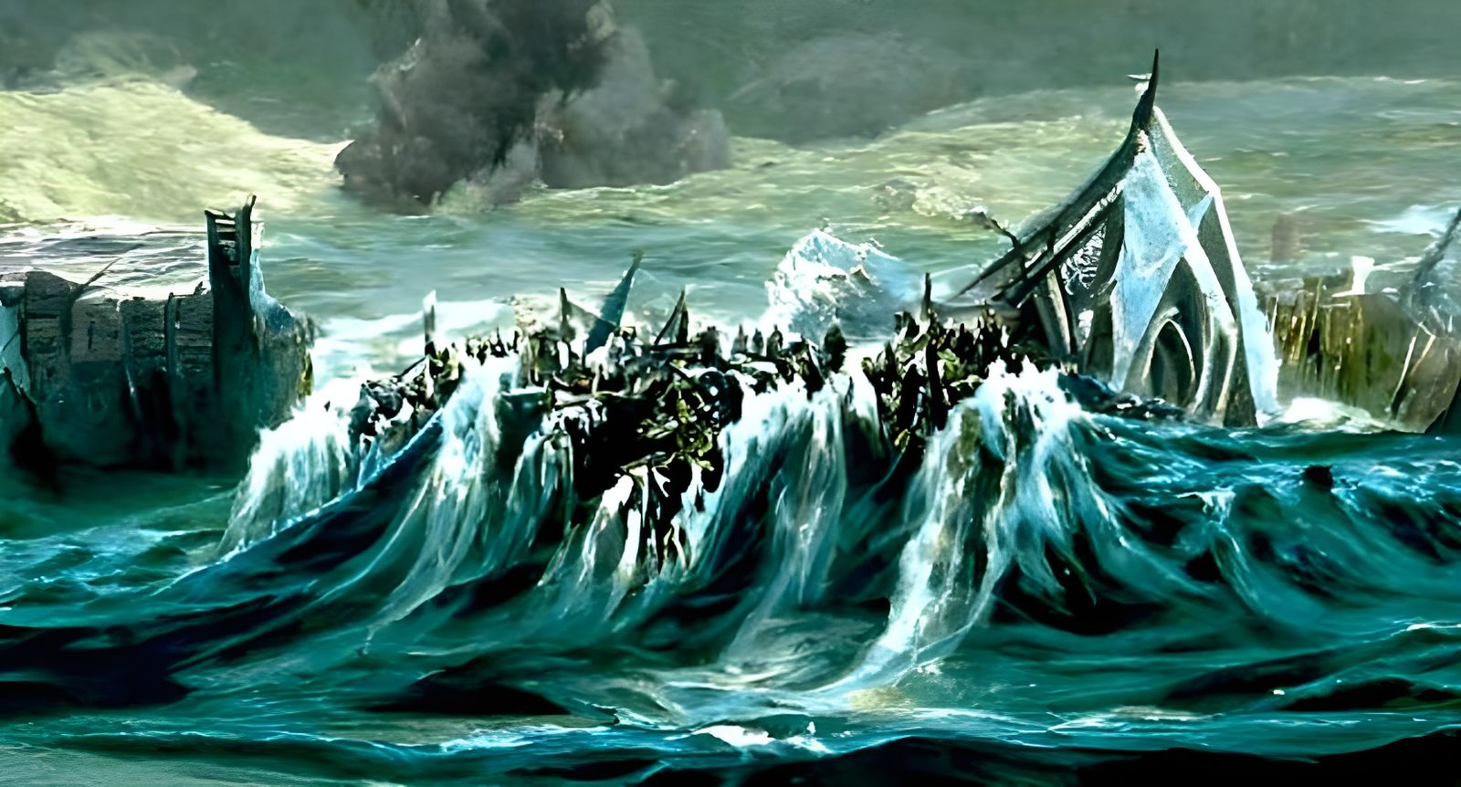 The sinking of beleriand and fall of Numenor