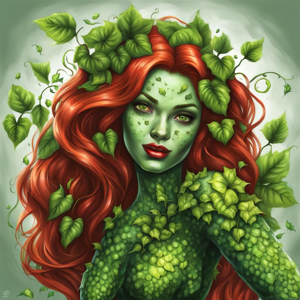 Realistic Depiction of Poison Ivy
