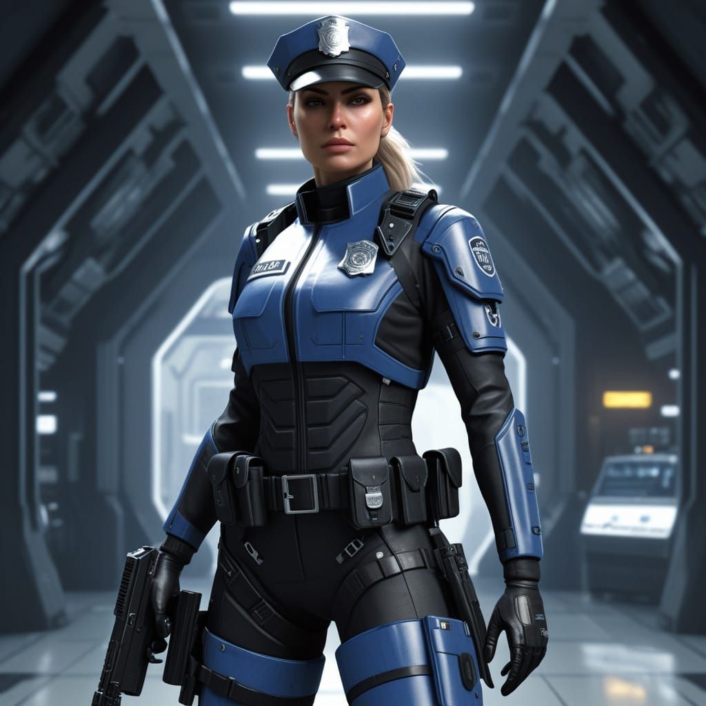 Scifi police girl...