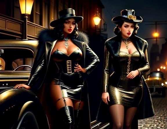 Dieselpunk Divas Of Flatiron City - Athena Jackson & Angelic...