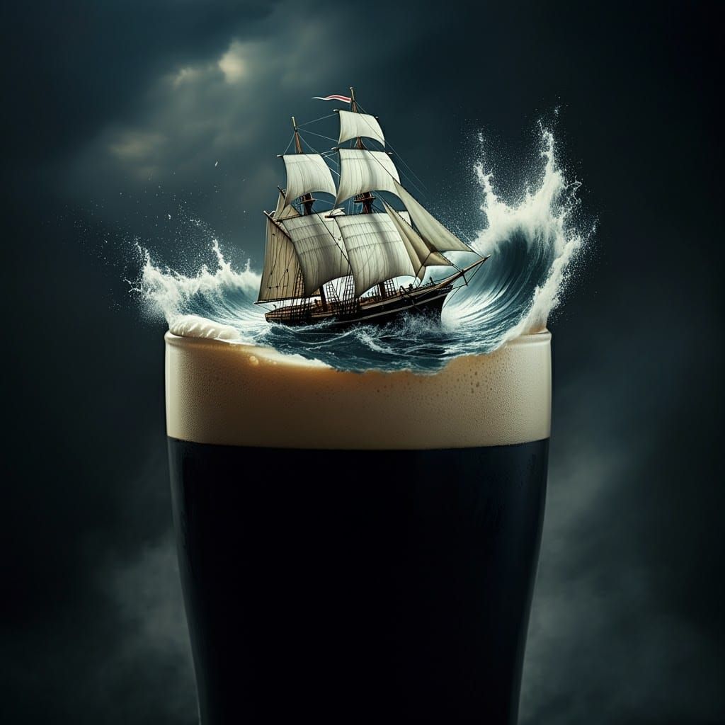 Ship in a Beer Storm: Baroque Marine Art