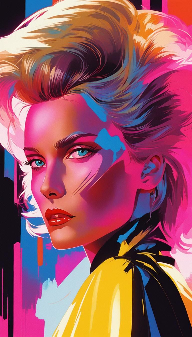 Sandra Ann Lauer with eighties hairstyle