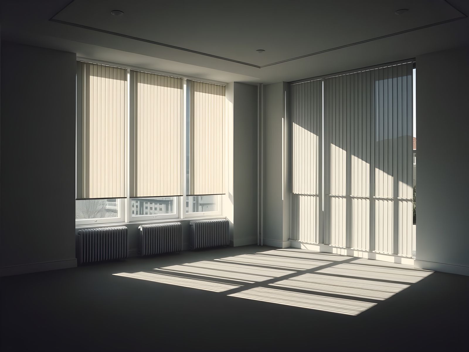 Minimalist Empty Room with Muted Colors