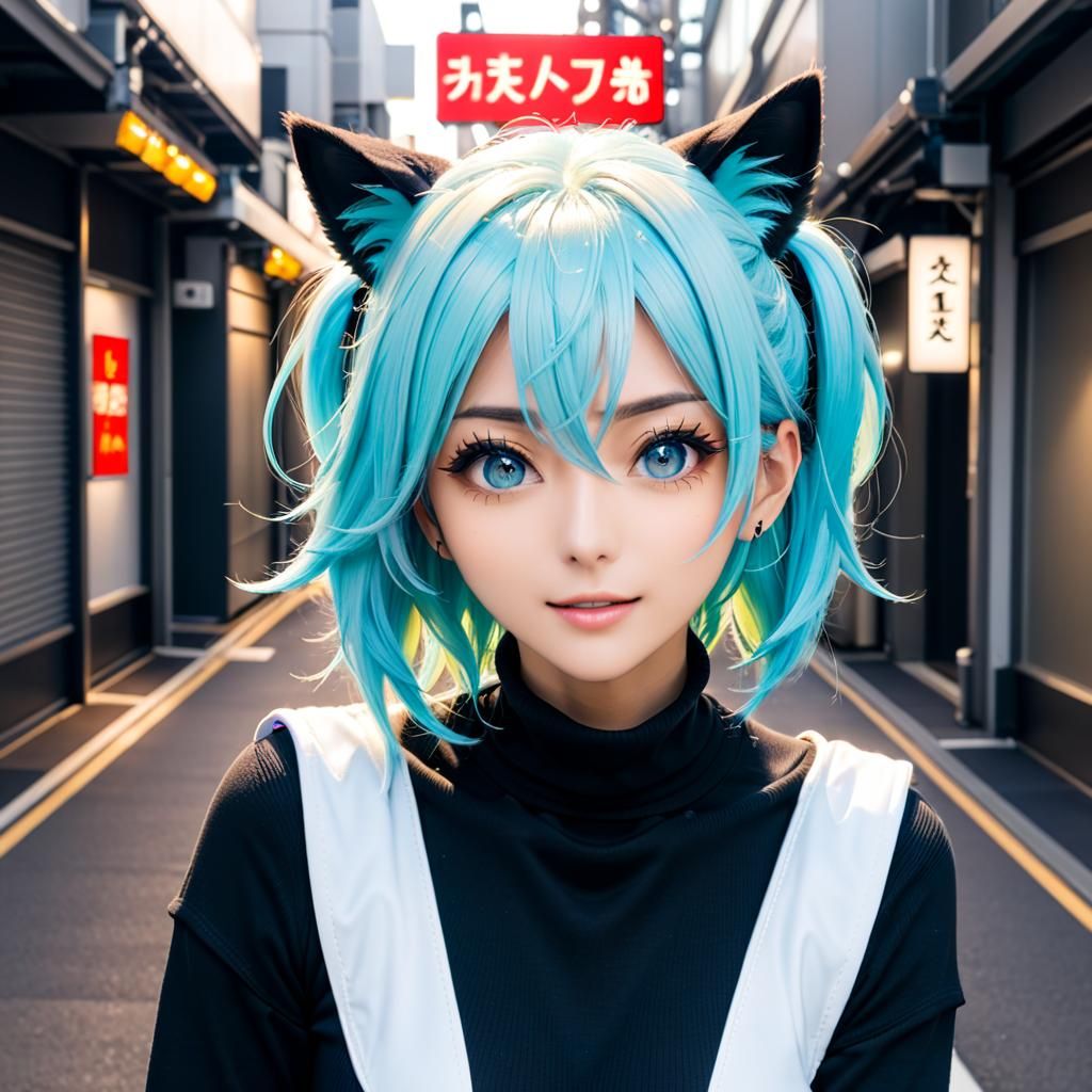 Vibrant Girls' Night: A J-Pop Inspired Image