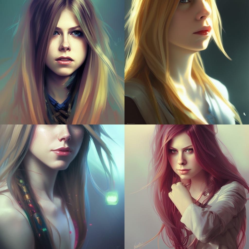 Detailed Portrait with Dynamic Lighting in Digital Art Style