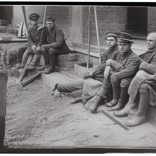 Vintage Photograph: After the War, Early 1900s