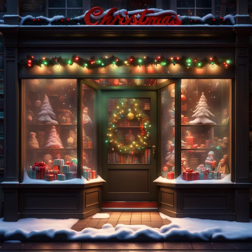 Christmas Toy Shop in Classic Academia Style
