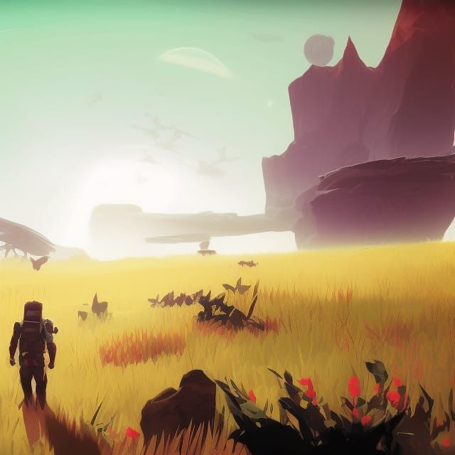 No Man's Sky Inspired Landscape