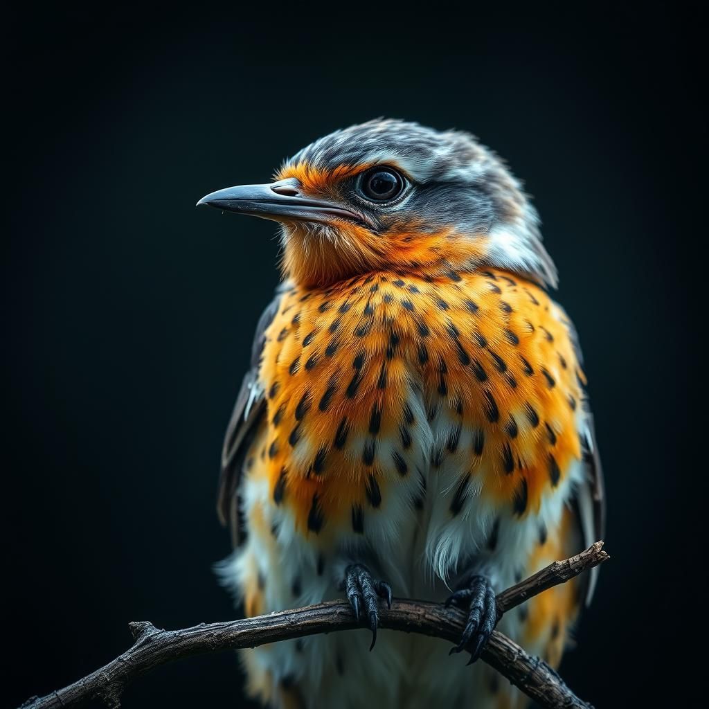 Hyperrealistic Bird Image in Sharp Focus
