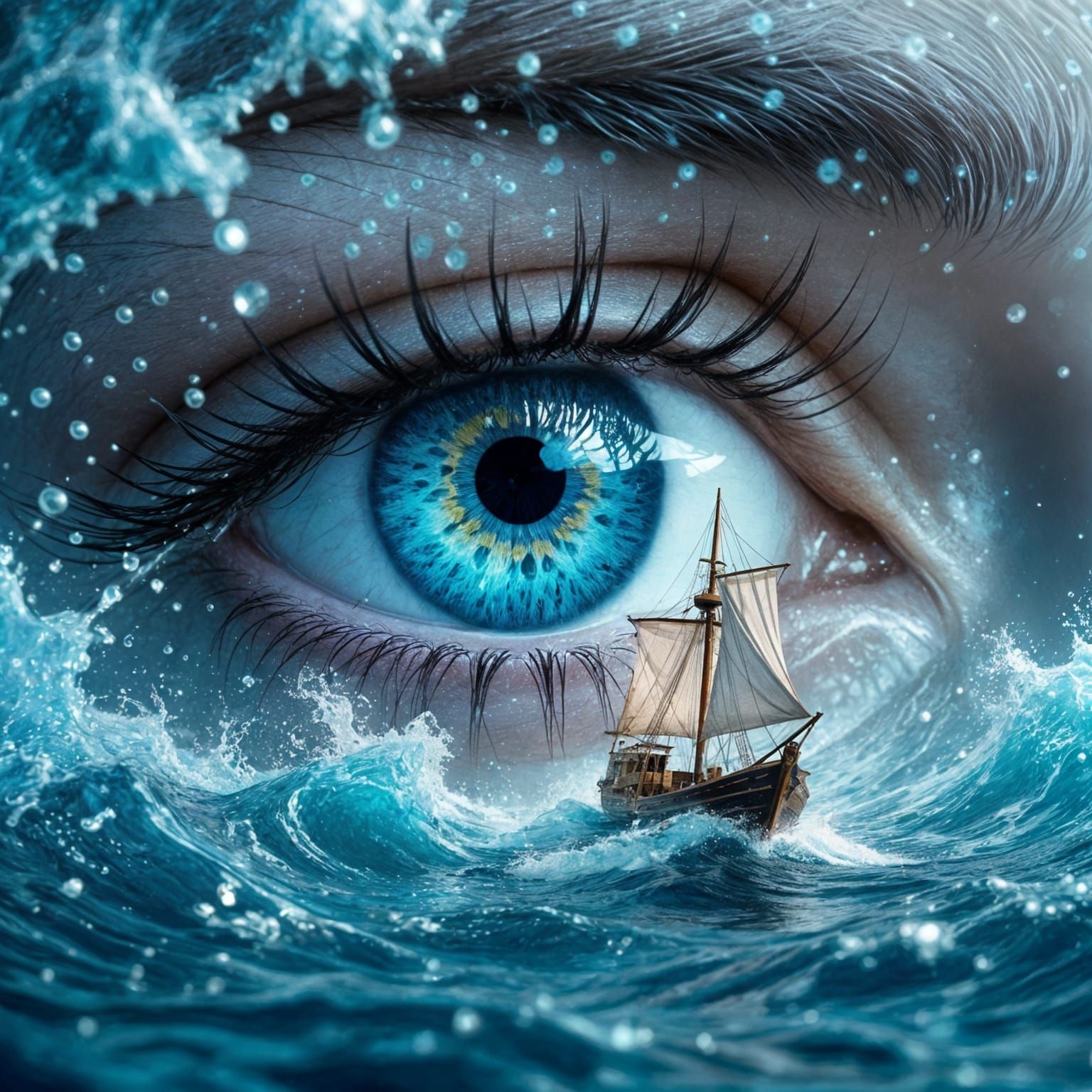 Ocean Eye: Surrealism in Hyper-Realistic Detail