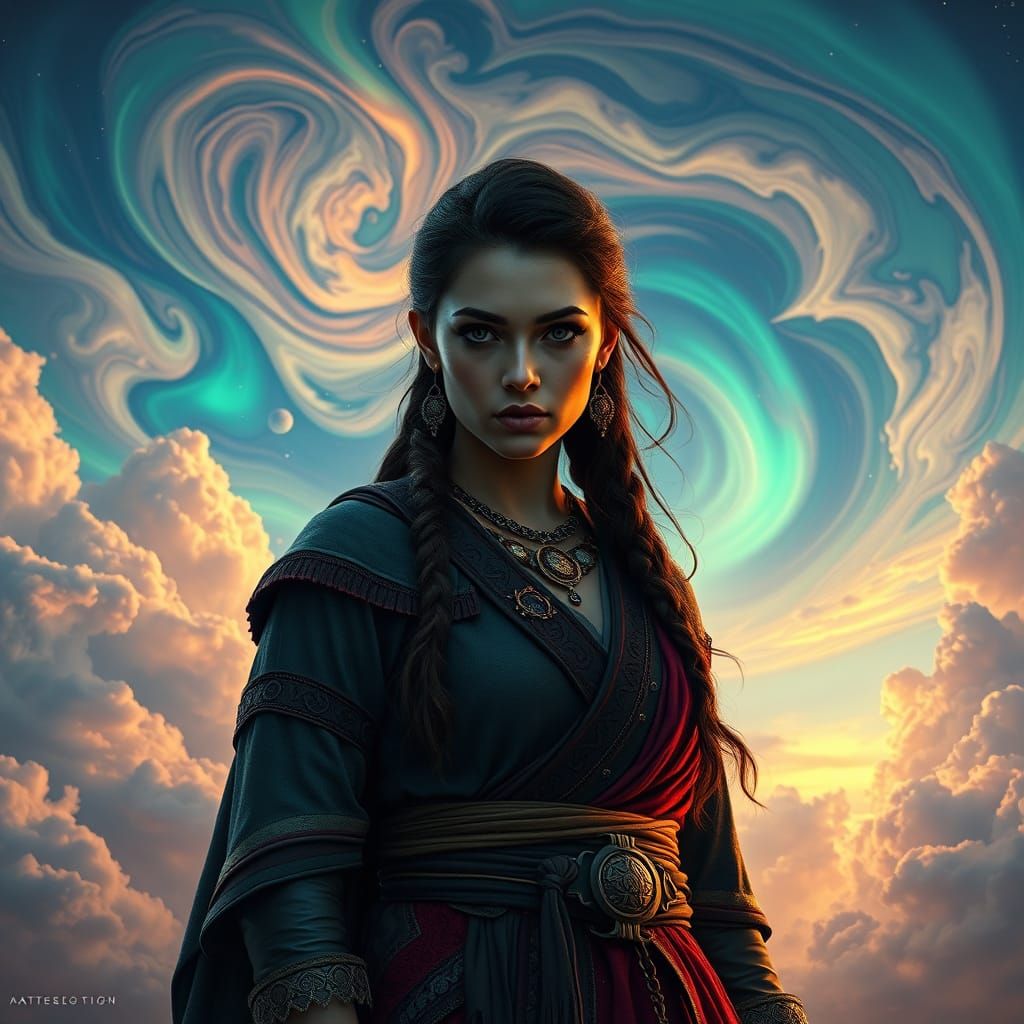 Enigmatic Matriarch: Ancient Wisdom Meets Modern Strength