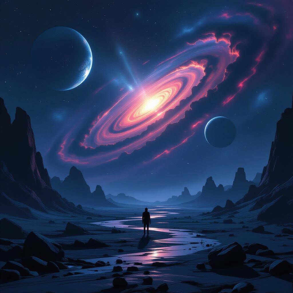 Extinct Galaxy: A Cosmic Impression