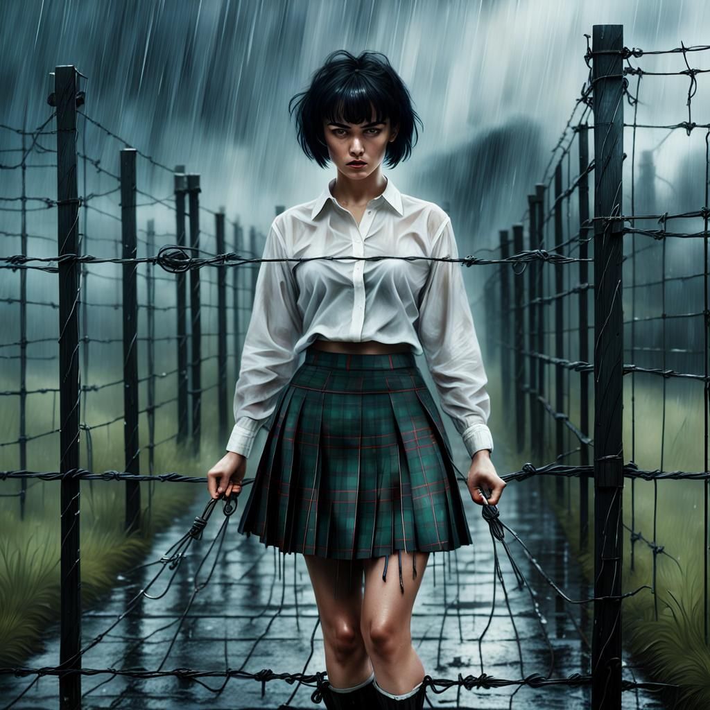 Julia Volkova in Rain: Digital Matte Painting
