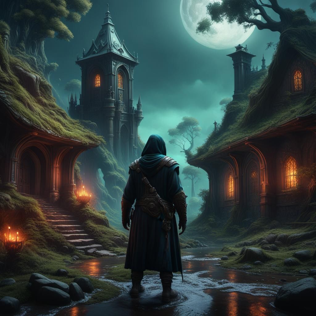 Fantastical Matte Painting in Deep Color