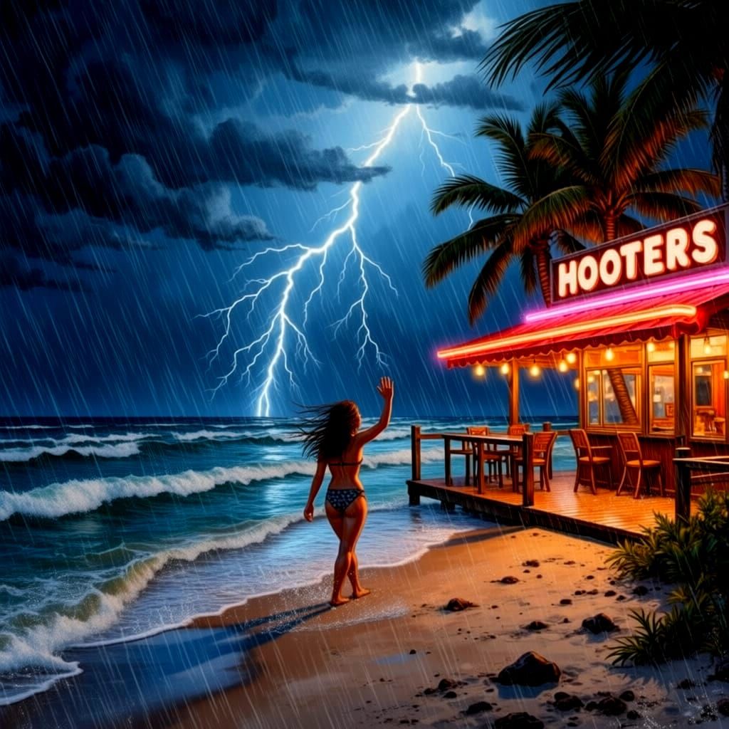 "Hooters Hurricane Hangout"