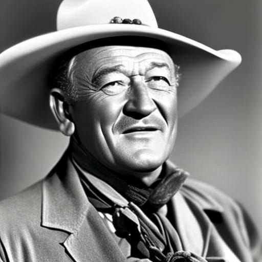 Vintage Cowboy Portrait in Western Style