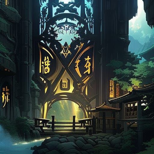 Anime-Style Eurasian Lynx Digital Painting