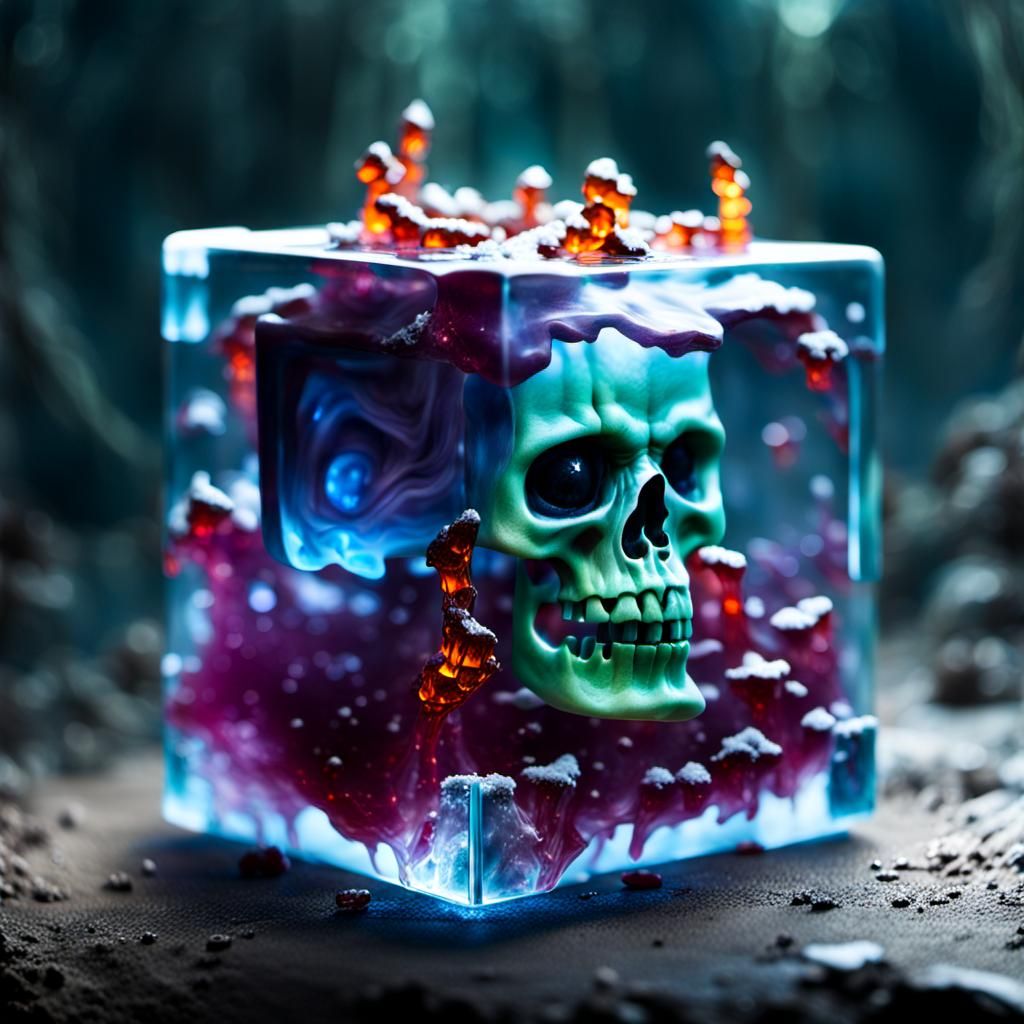 gelatinous cube; a ten-foot cube of transparent gelatinous o...