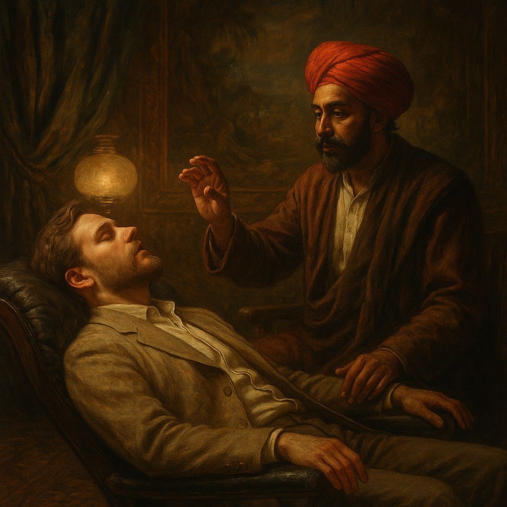 Indian Hypnotist in Dramatic Digital Painting