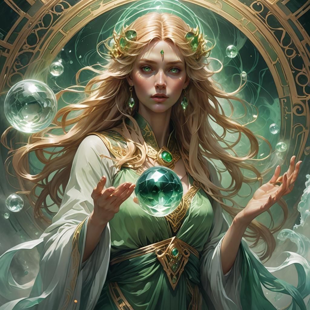 Goddess of Prophecy with Crystal Orb