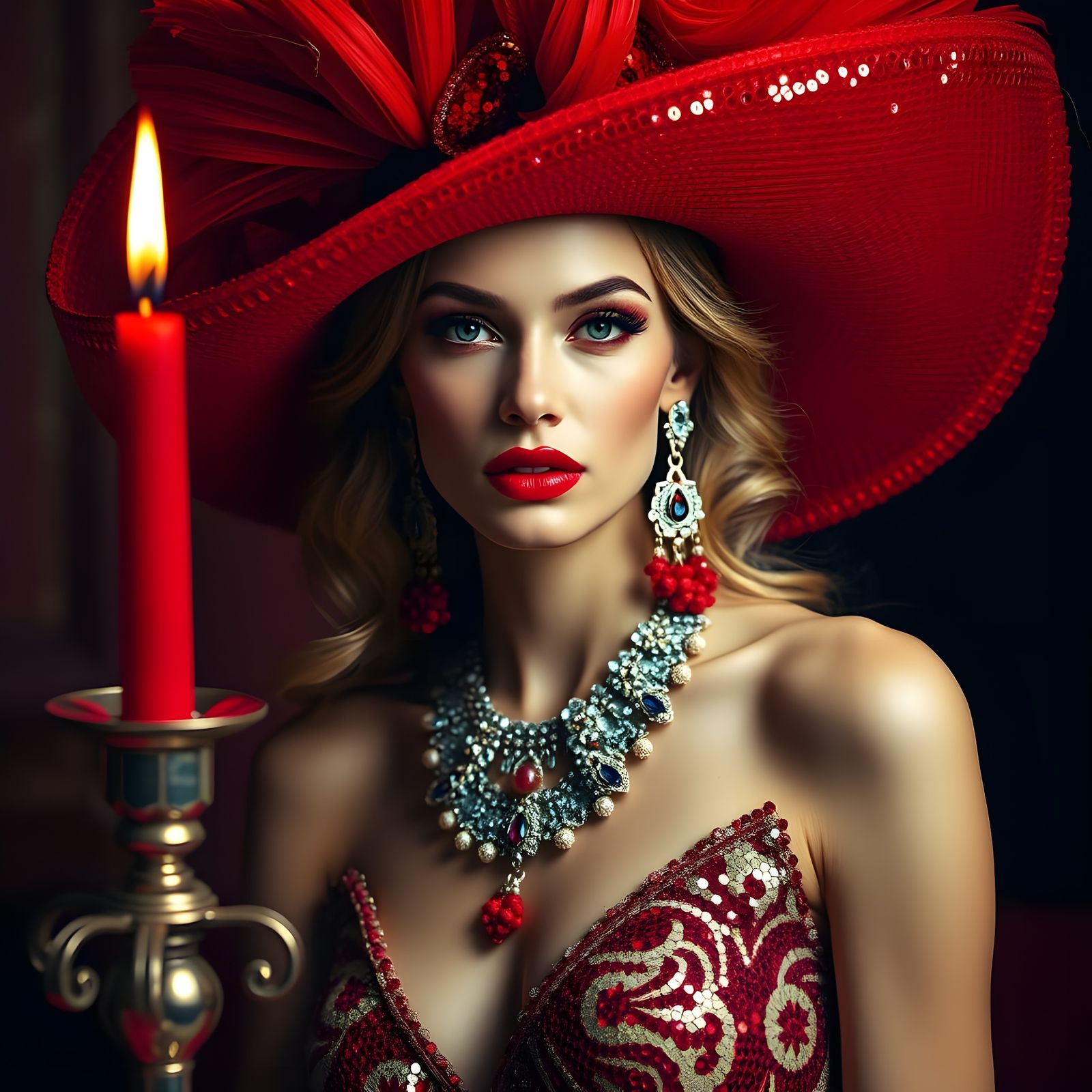 Miss Scarlett in the Ballroom with the Candlestick