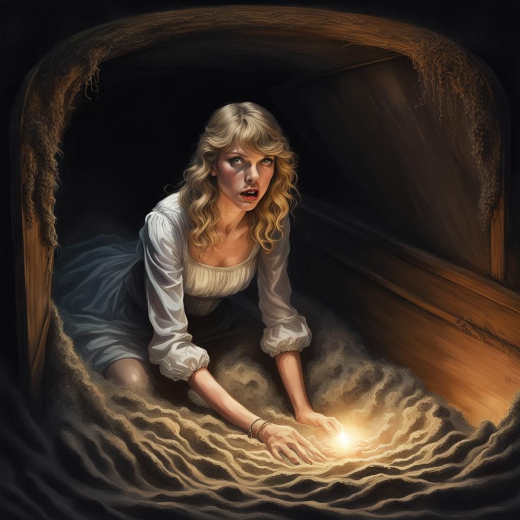 Buried Alive: A Terrifying Gothic Horror Scene