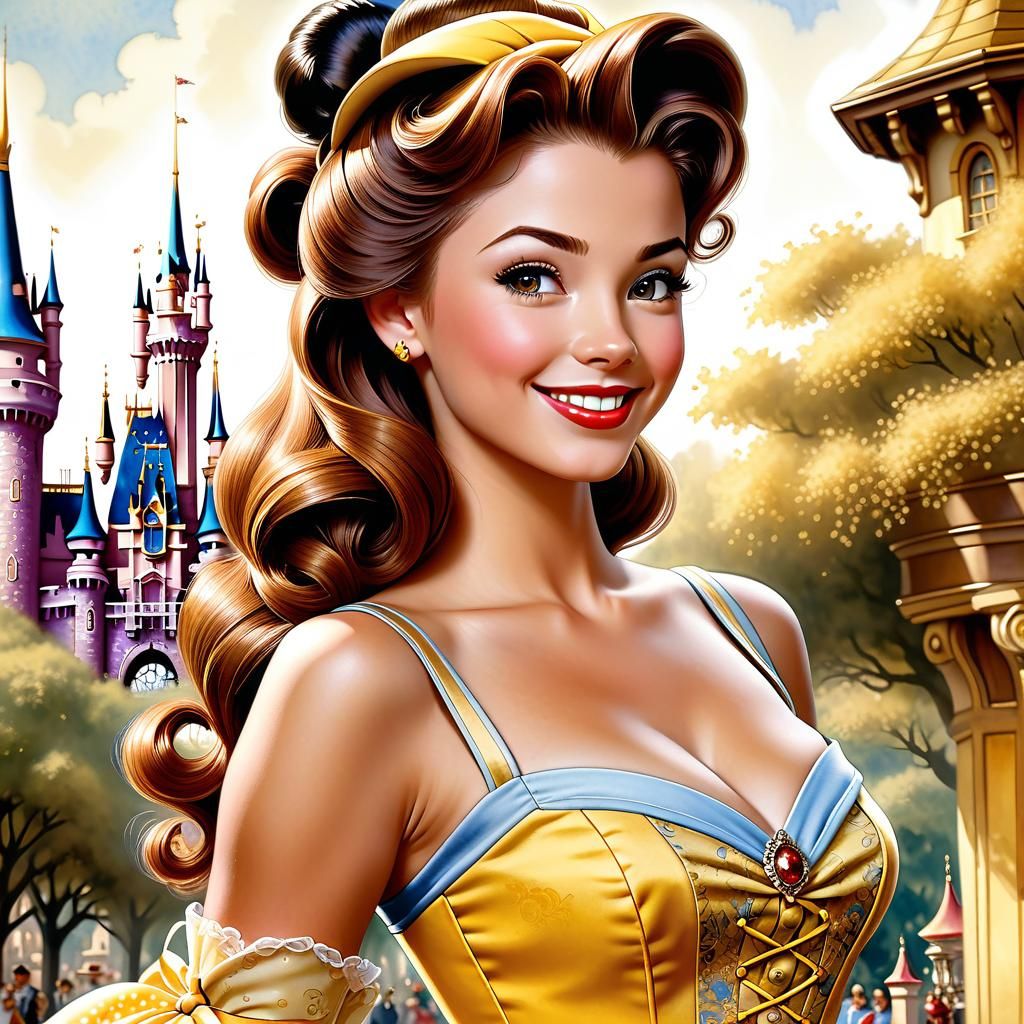Cheeky Belle at Disneyland