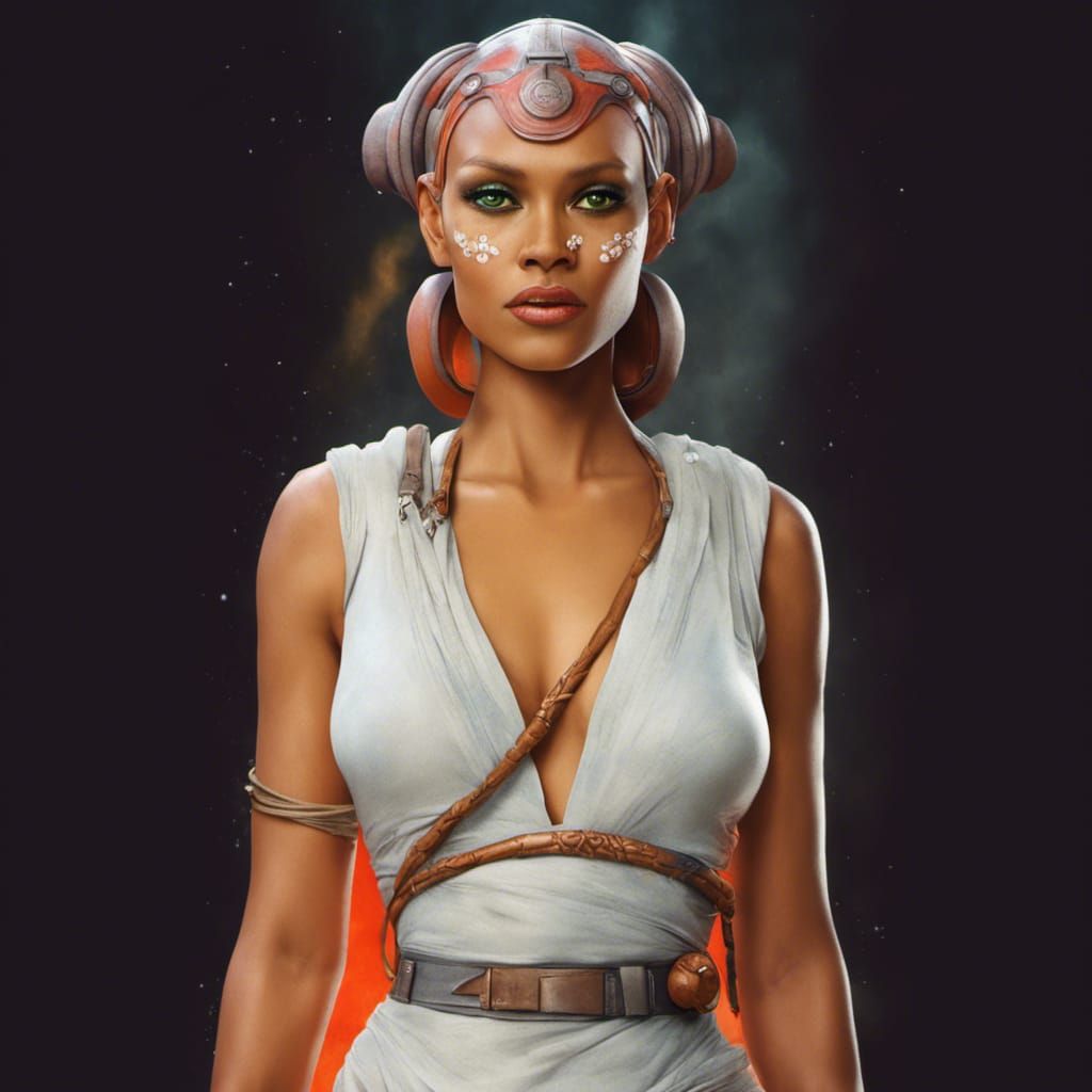 Twi'lek in a Star Wars Space Opera, Digital Painting