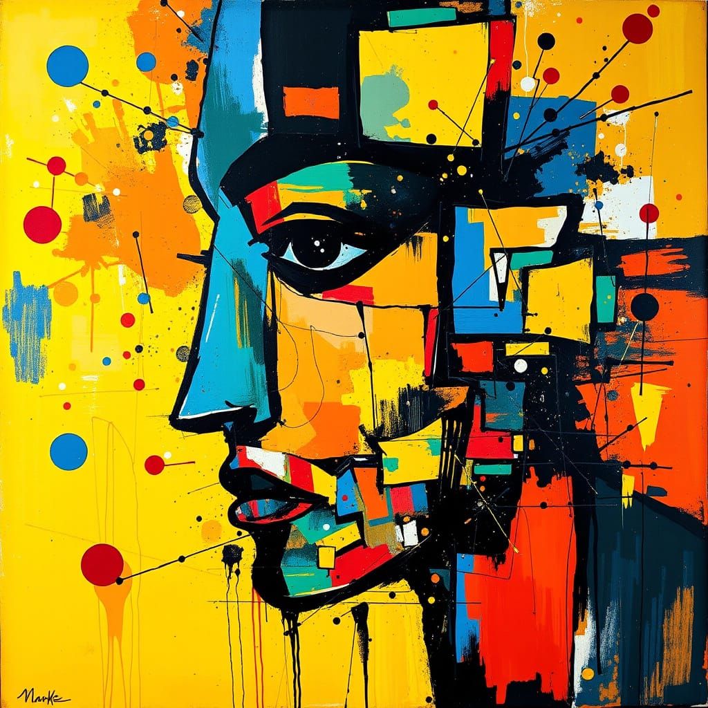 Cubist Cosmic Expressionism Masterpiece