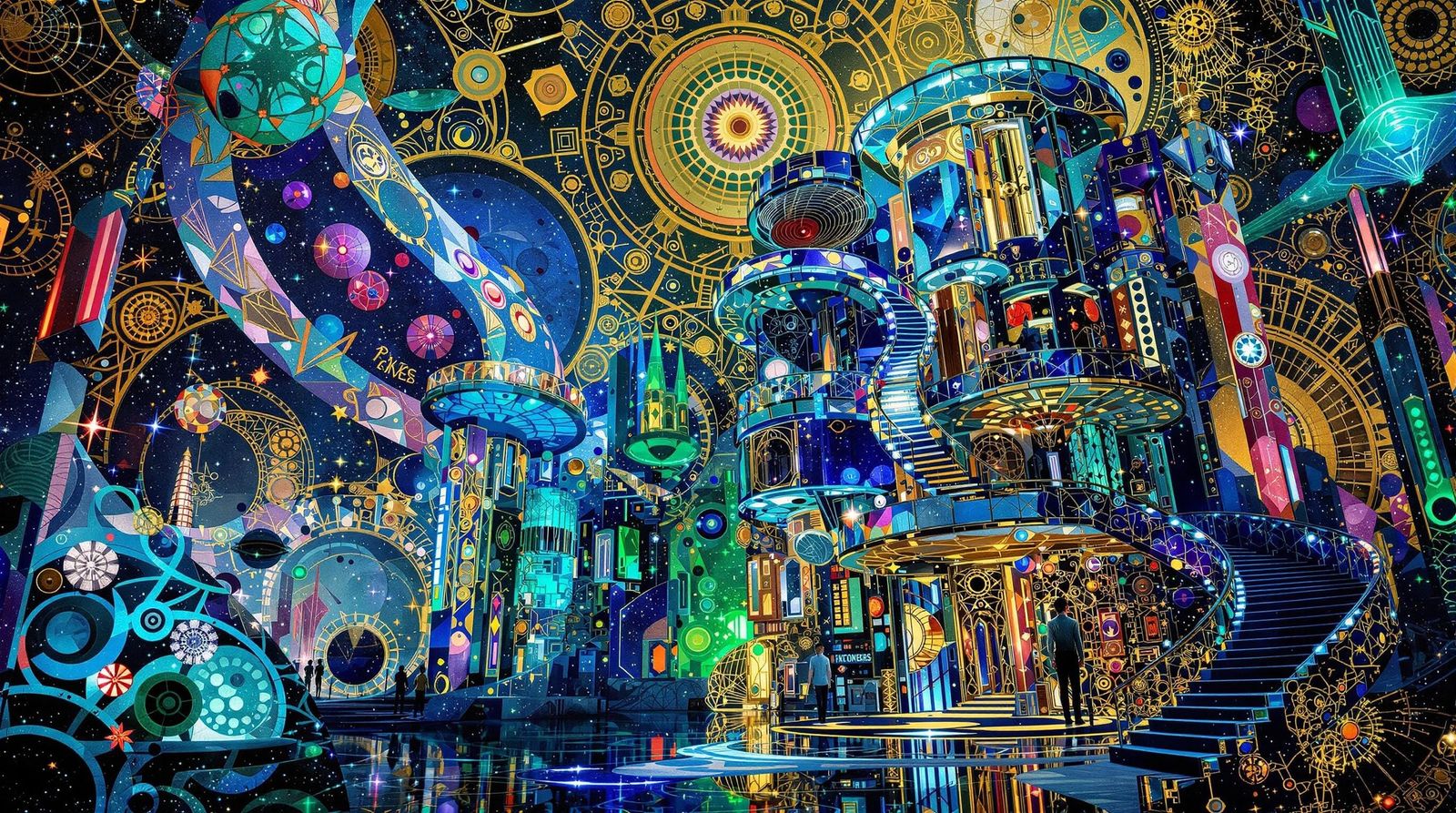 Gustav Klimt-Inspired Futuristic Townhouse Masterpiece