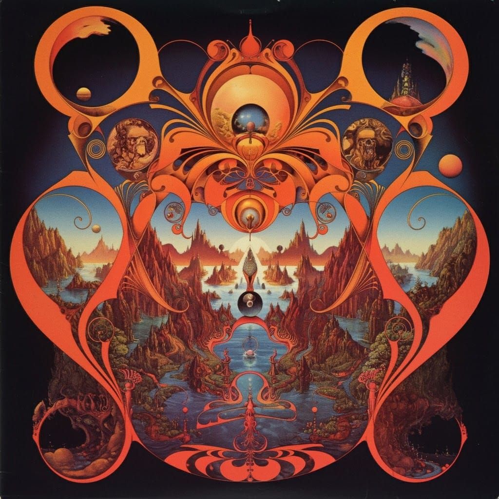 Retro Album Art in Roger Dean Style