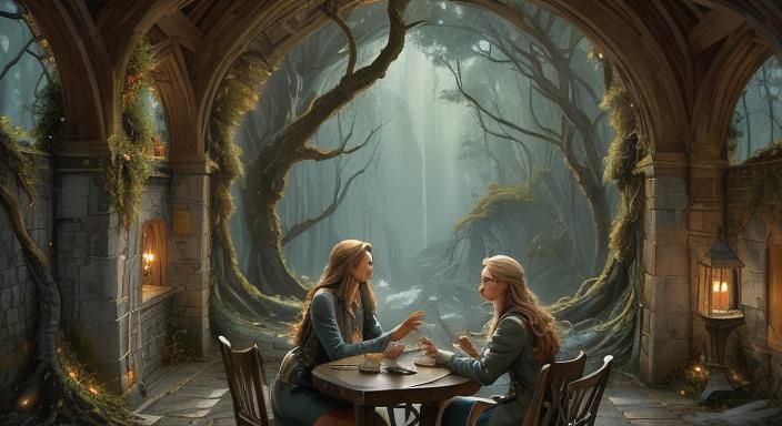 Freya and Ingrid in Earthy Conversation