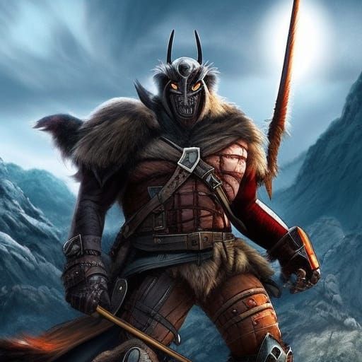 Bear Warriors in Dark Sci-Fi Battle