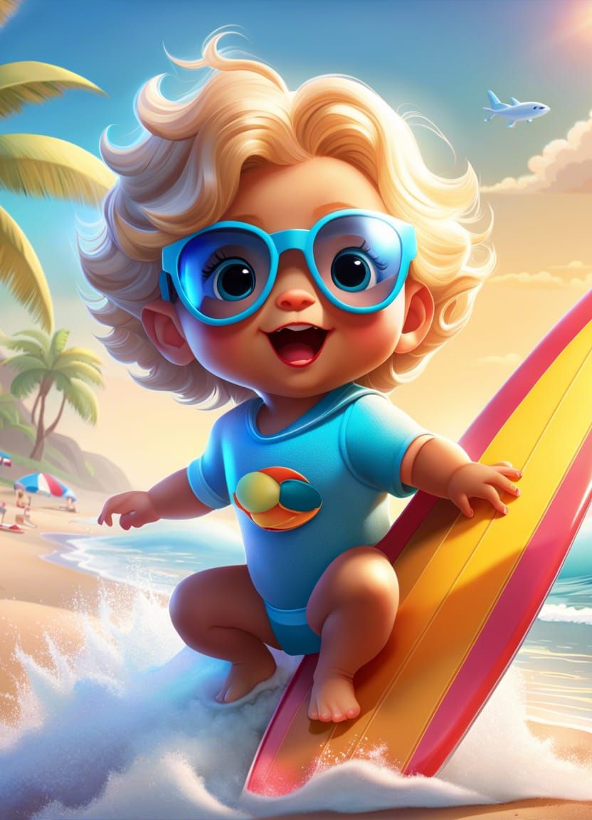 Baby Einstein Surfer!