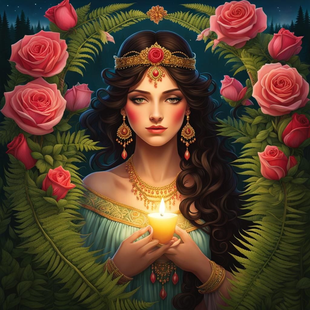 Overflowing Cup: A Garden of Joy and Light