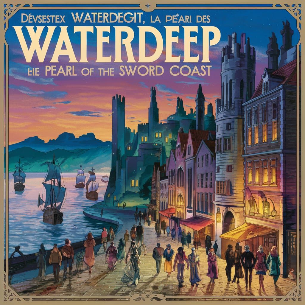 Waterdeep: Art Nouveau Pearl of the Sword Coast