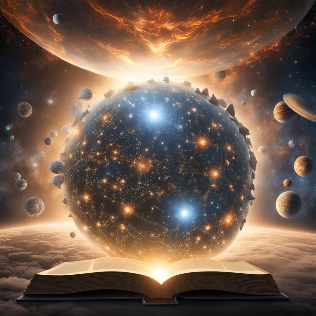 Infinite Multiverse Inside Human Mind: Matte Painting